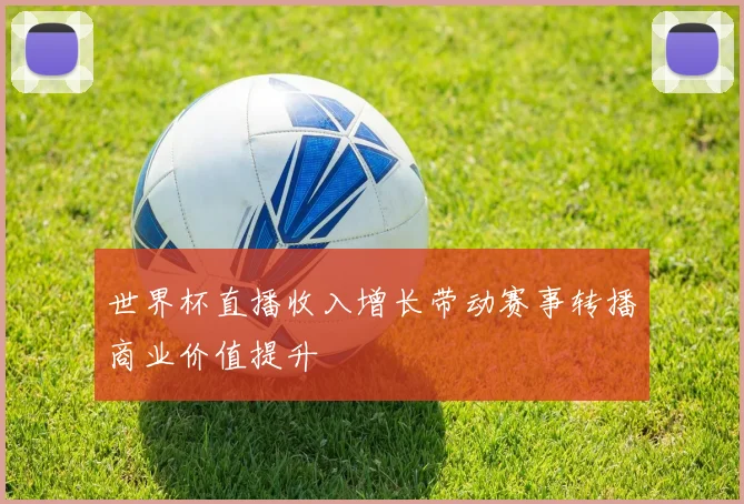 世界杯直播收入增长带动赛事转播商业价值提升